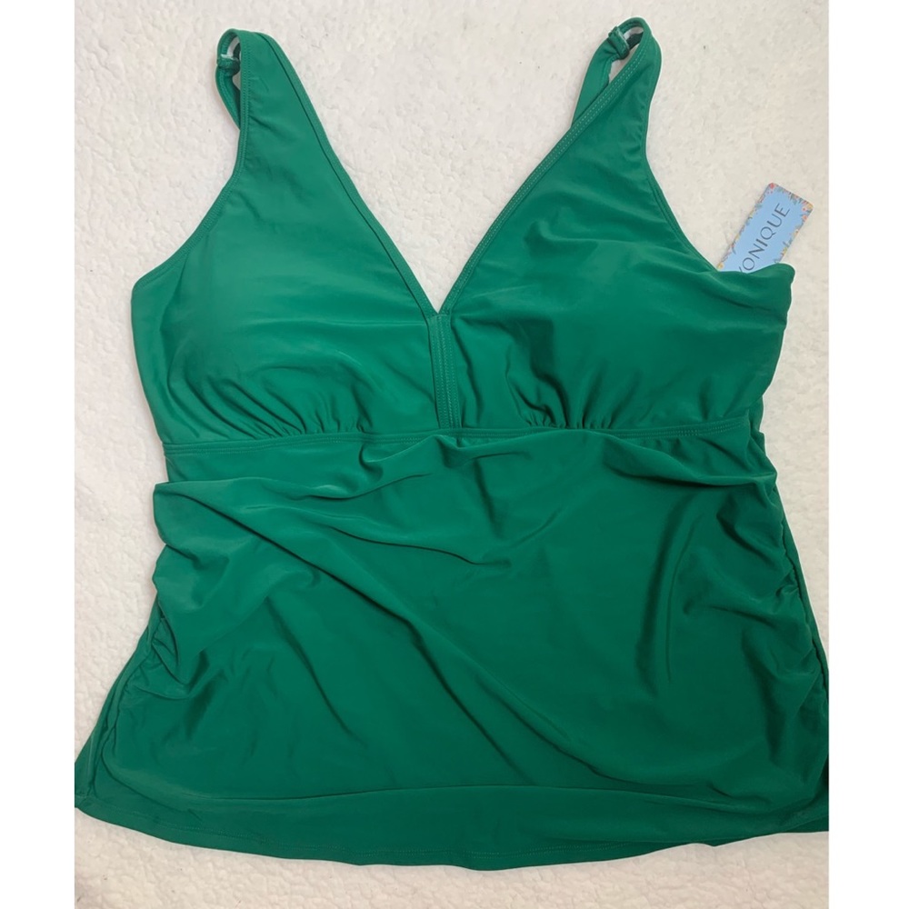 XXL swim suit top green